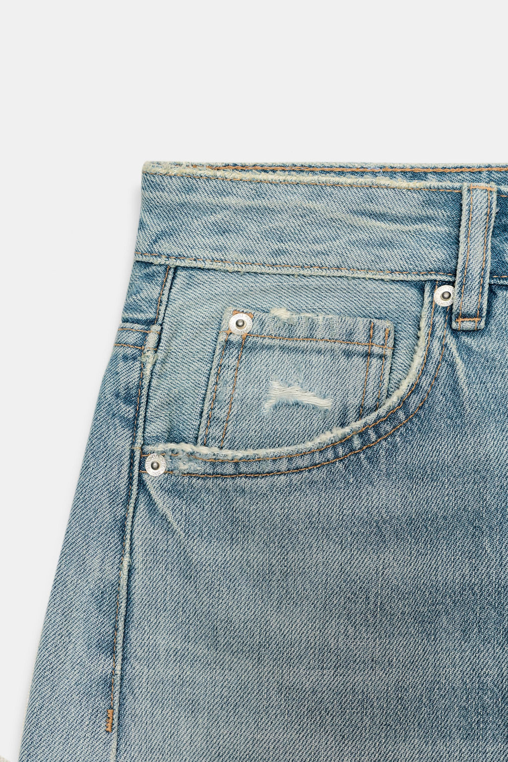 JEANS TRF BAGGY BALLOON TIRO MEDIO / Celeste - Zara фото 10