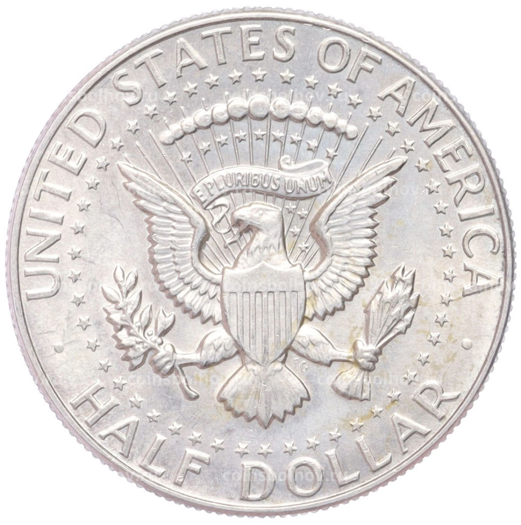 Монета 1/2 доллара (50 центов) 1966 года США