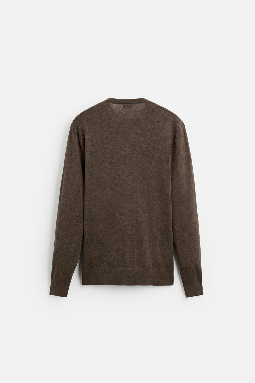 TEXTURED COTTON SWEATER - Zara фото 7