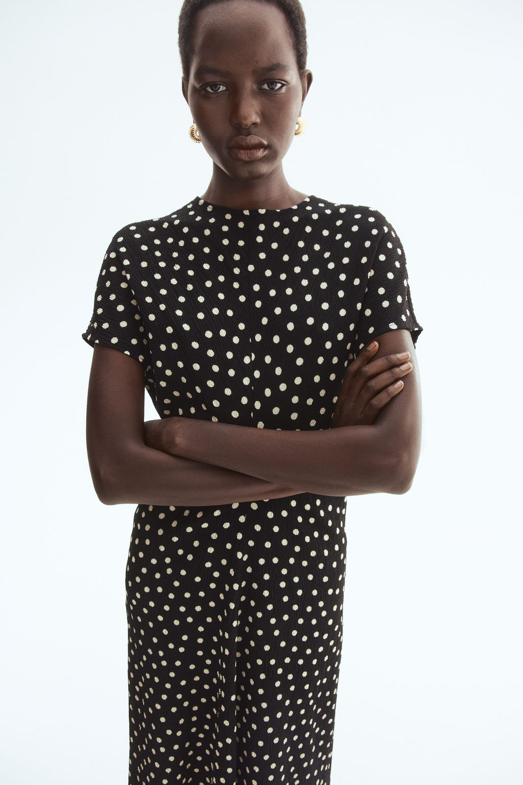 Vestido en punto con textura - H&m фото 5