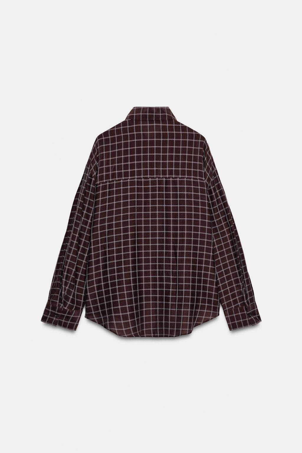 OVERSIZE CHECK SHIRT - Zara фото 12