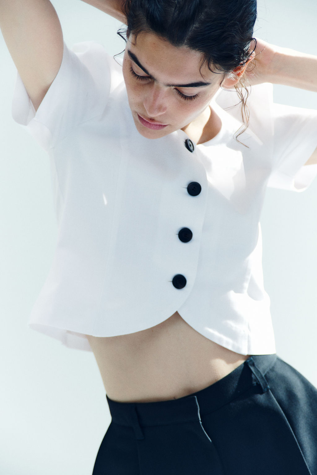 Blusa con escote en U - H&m фото 5