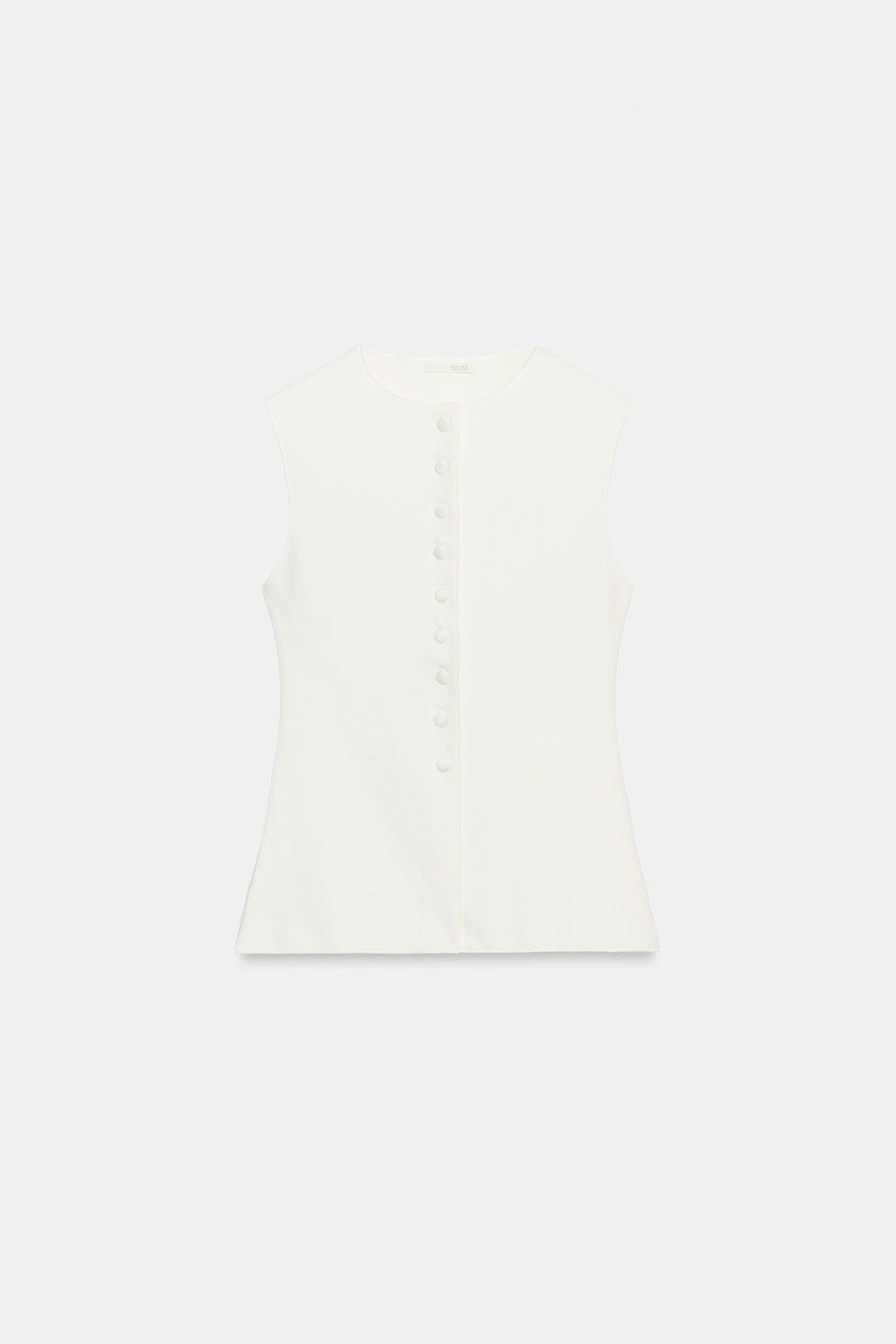 TOP CHALECO BOTONES / Blanco roto