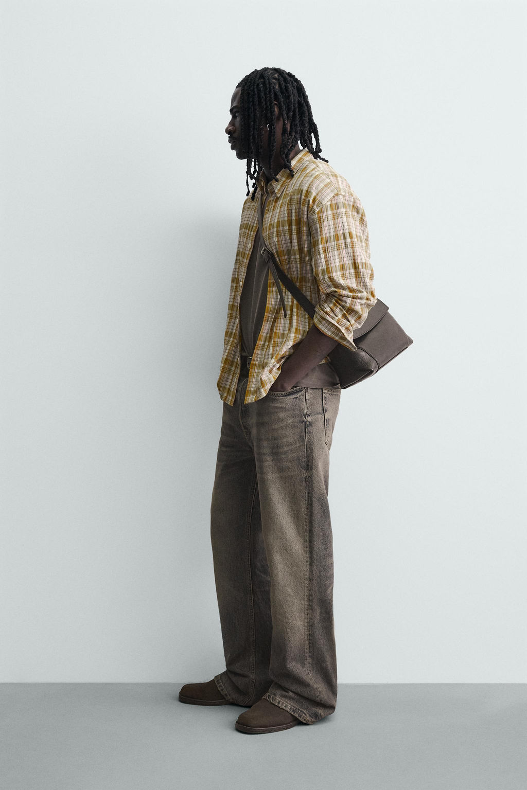 CAMISA RELAXED FIT CUADROS / Multicolor - Zara фото 4