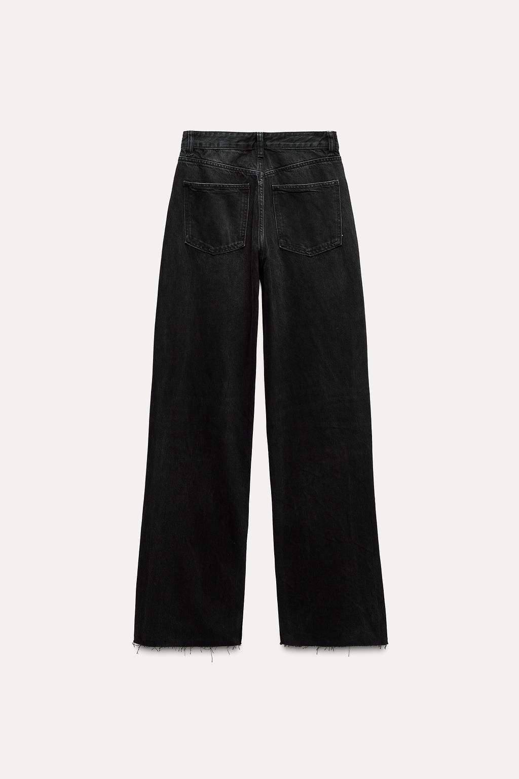 TRF HIGH-WAIST WIDE-LEG FULL-LENGTH JEANS - Zara фото 7