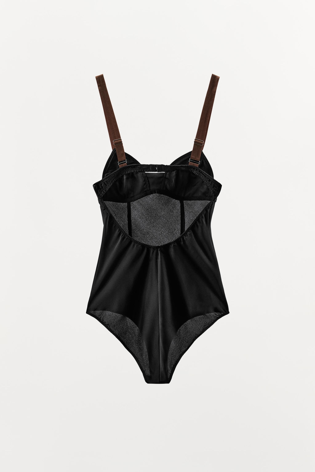 CONTRAST STRAP SEAM BODYSUIT - Zara фото 2