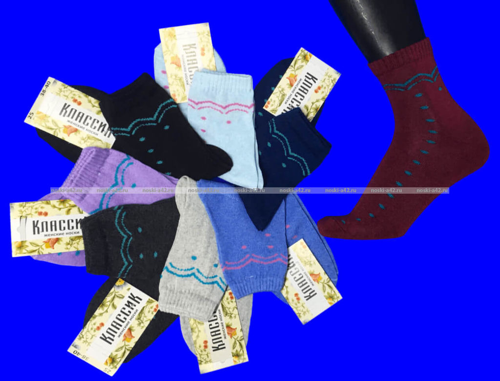 Цена за 10 пар. Тула носки женские большие размеры арт. К 132 с РИСУНКОМ
