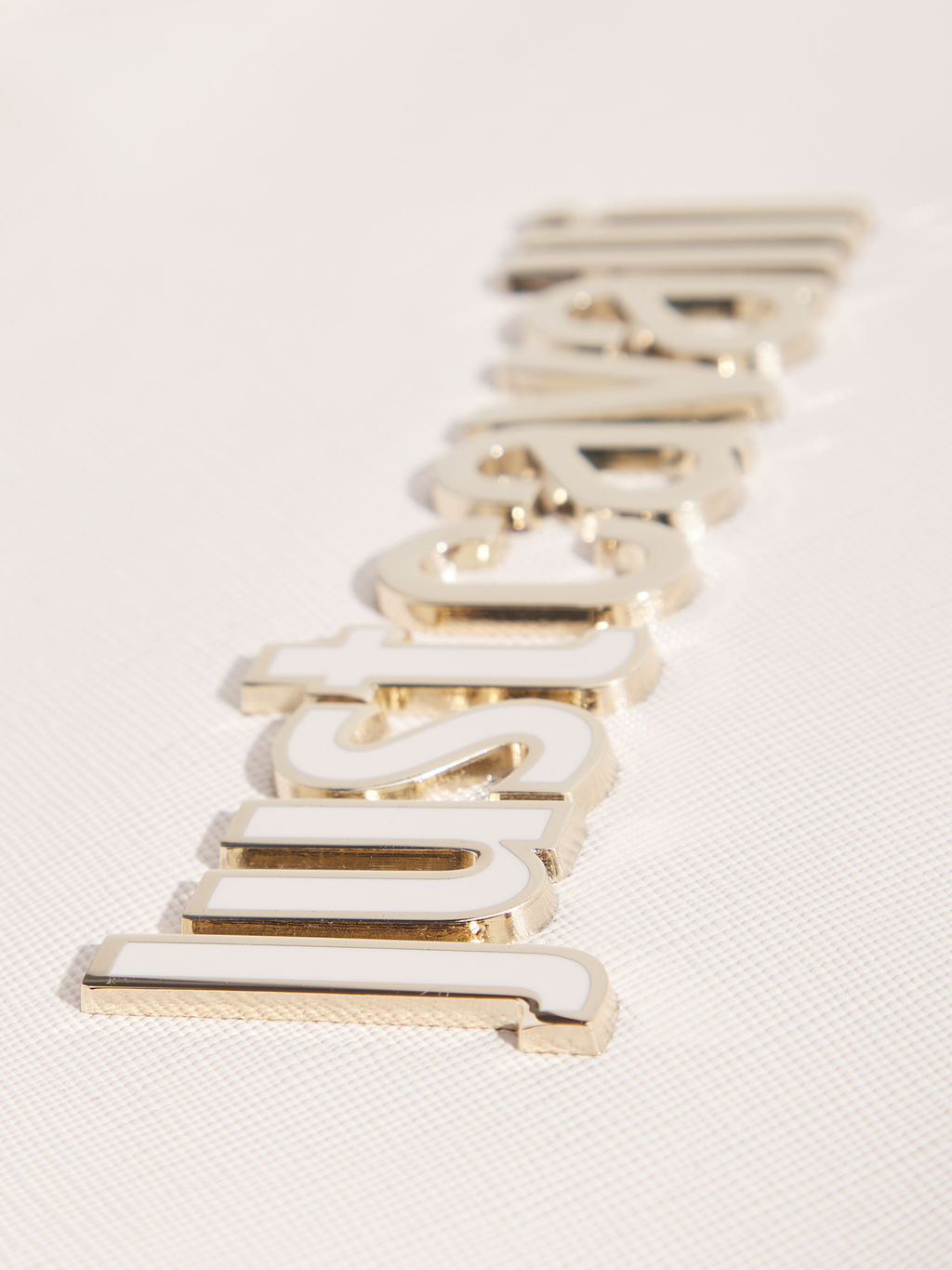 Женская сумка на плечо JUST CAVALLI METAL LETTERING Артикул 4450789, молочно-бежевый  фото 2