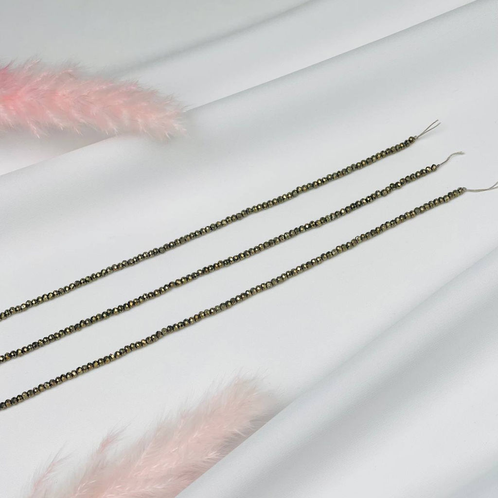 Бусины для украшений из Пирита (195 бусин) - Радуга самоцветов фото 3