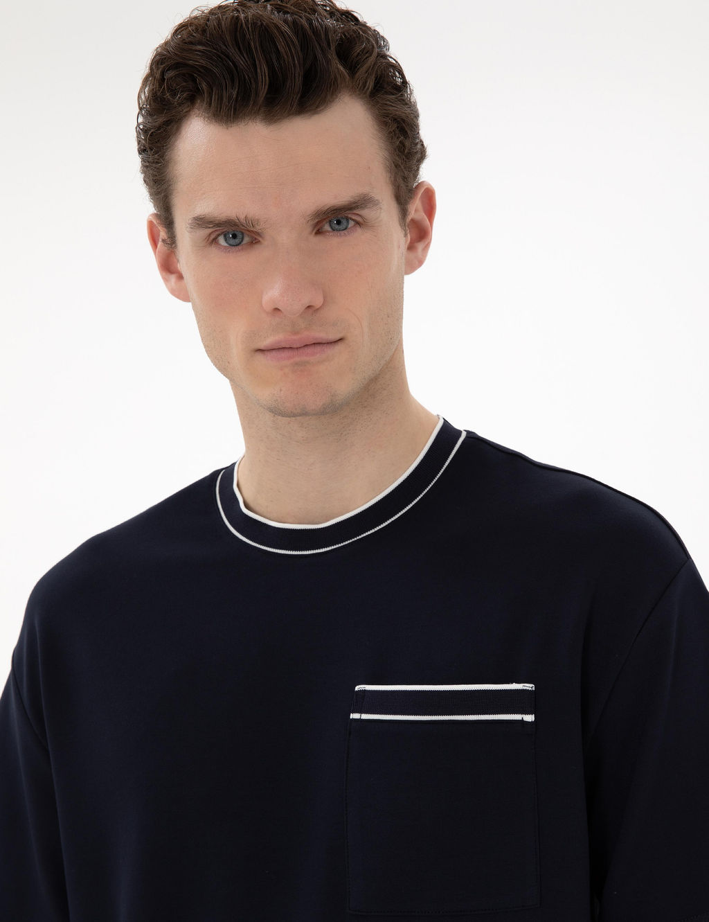 Lacivert Comfort Fit Ti__rt - Pierre cardin фото 2