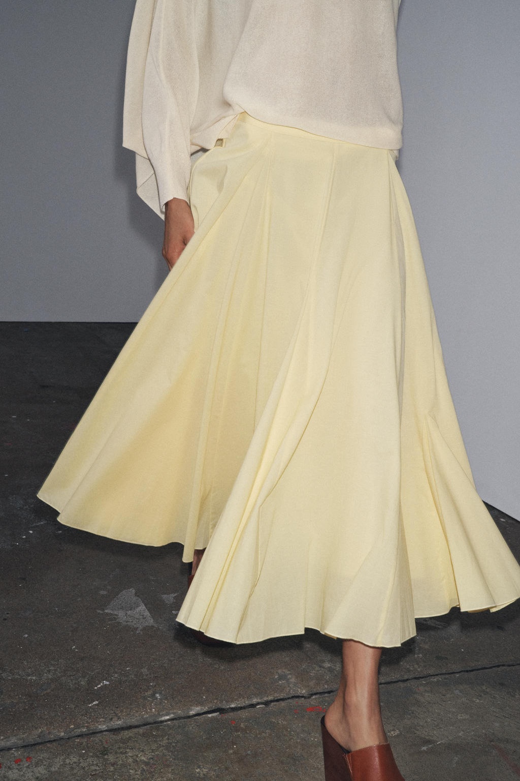 ZW COLLECTION FLARED MIDI SKIRT - Zara фото 2