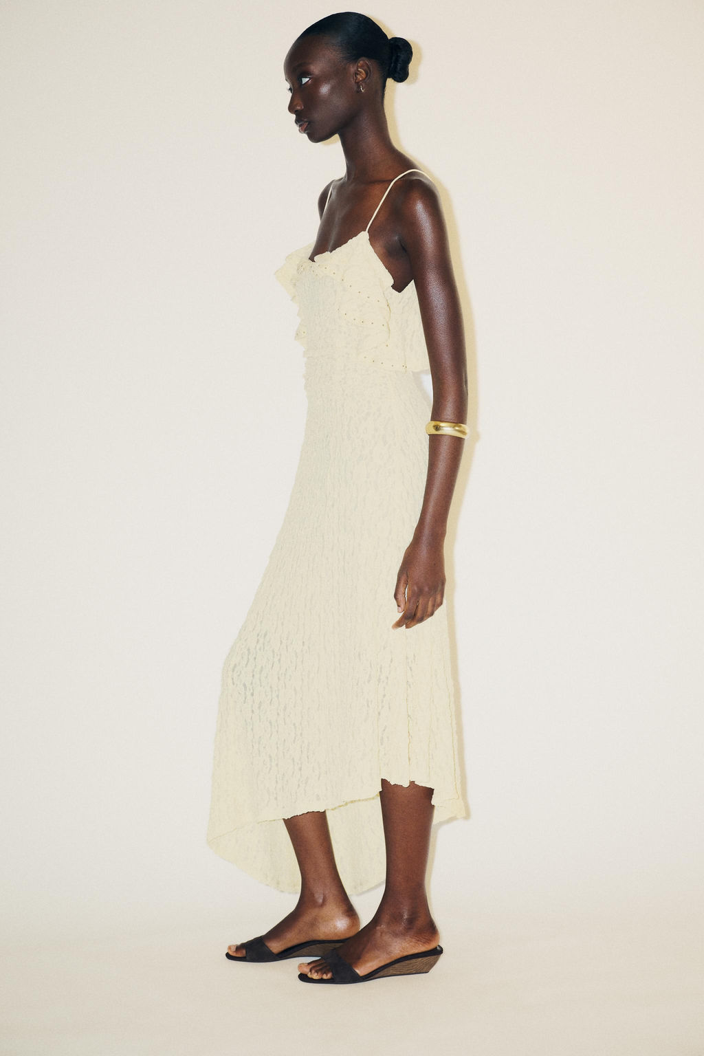 STUDDED LACE DRESS - Zara фото 13