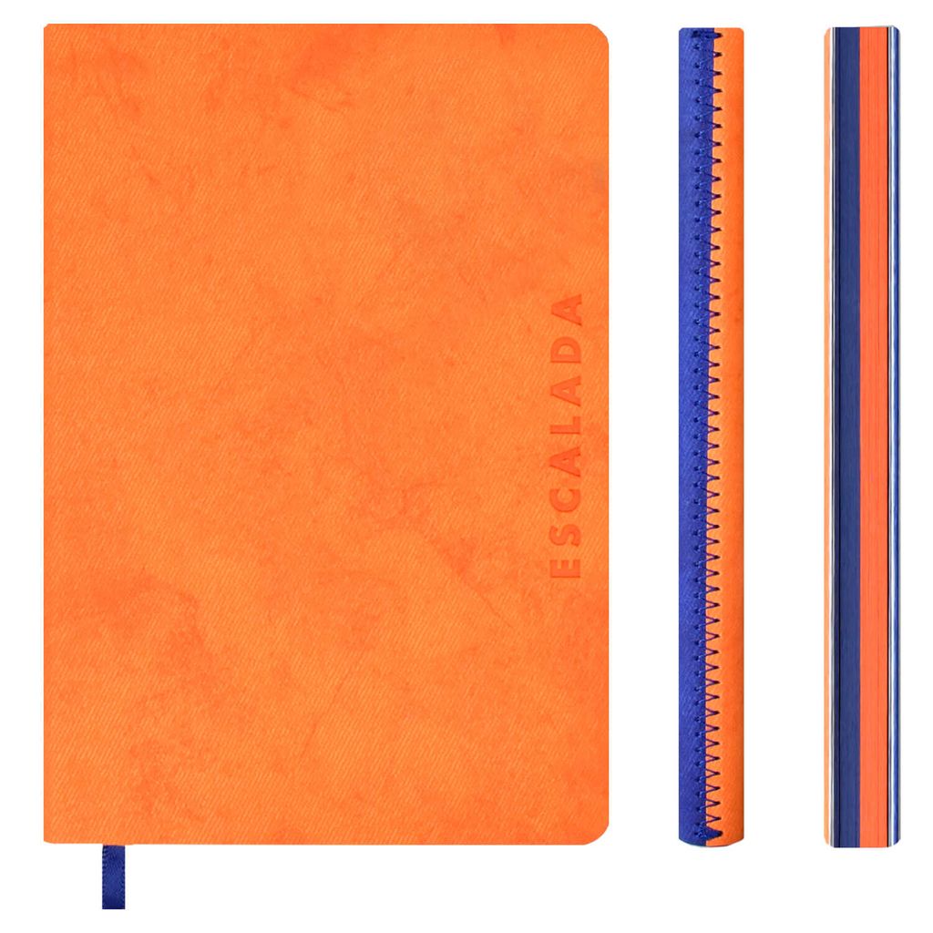 Записная книжка, А6, арт.50188/ 20 ДЖИНС ДЕЛАВЭ ОРАНЖЕВЫЙ+СИНИЙ - Escalada фото 3