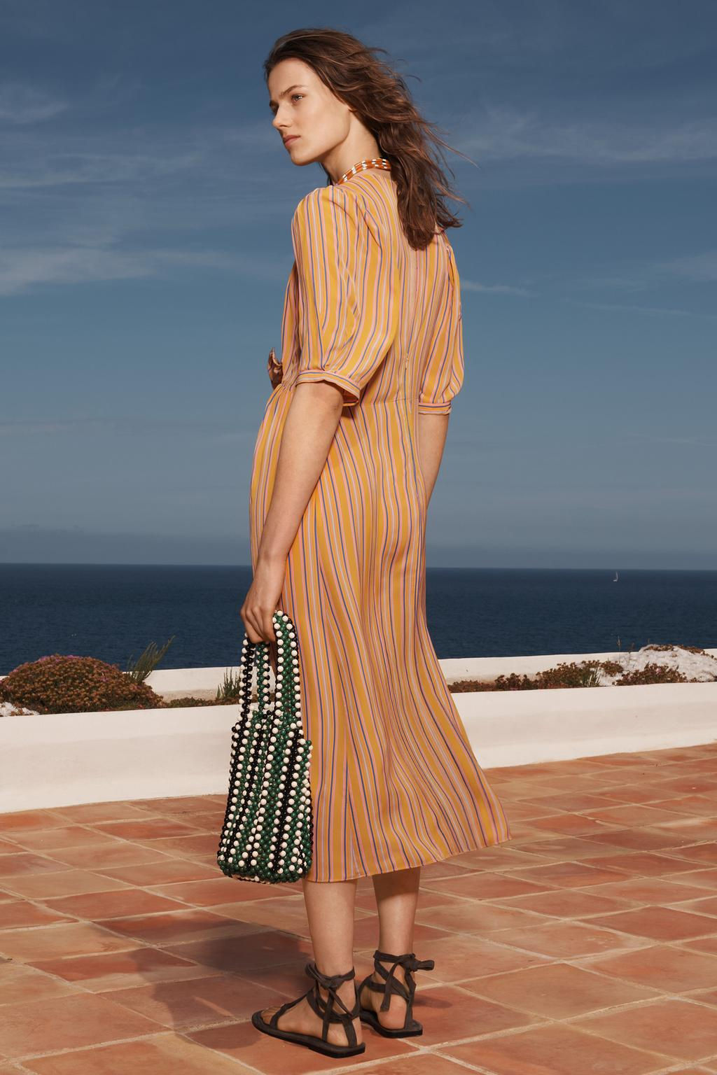 LIMITED EDITION STRIPED MIDI DRESS - Zara фото 4