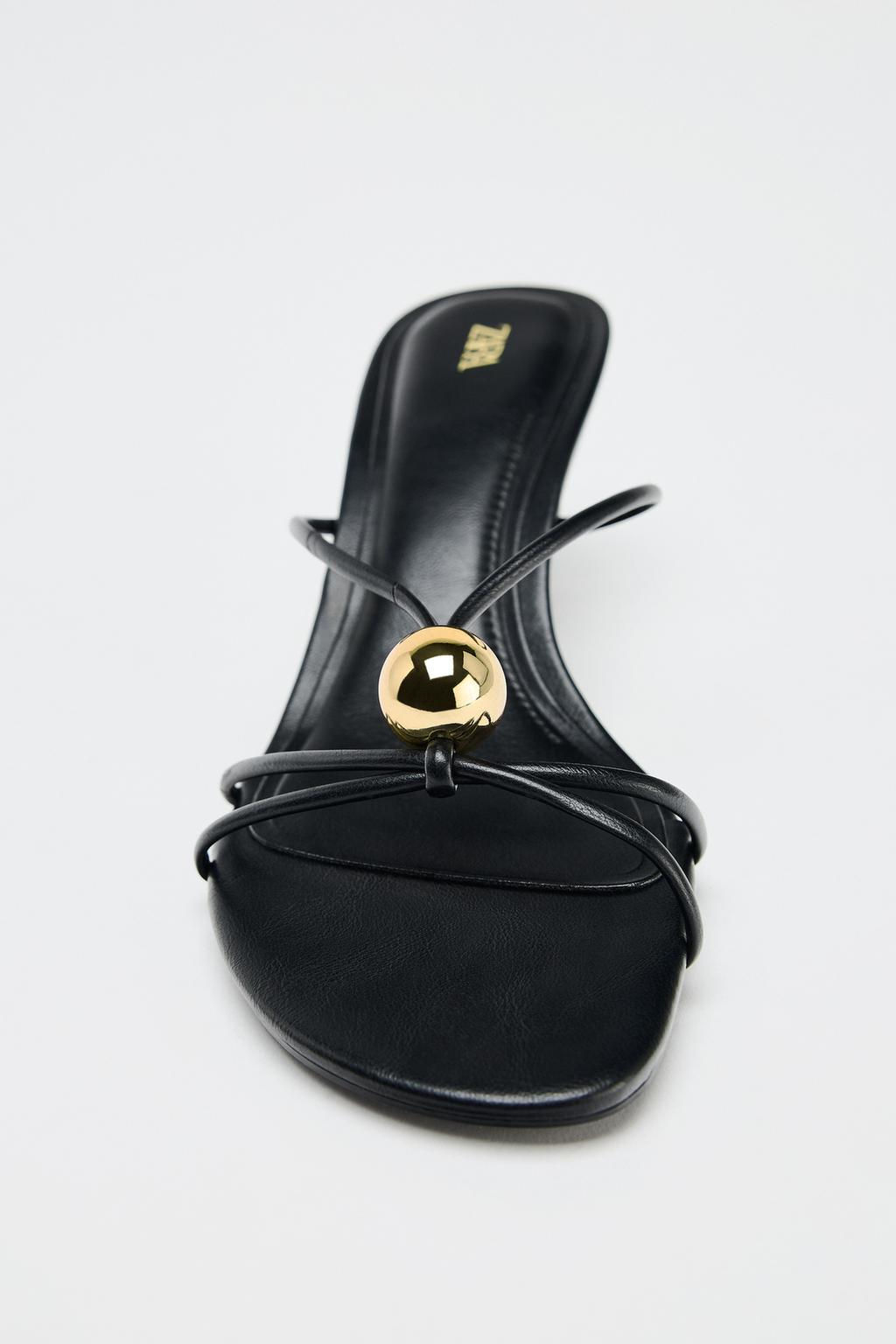 SANDALS WITH METAL DETAIL - Zara фото 4