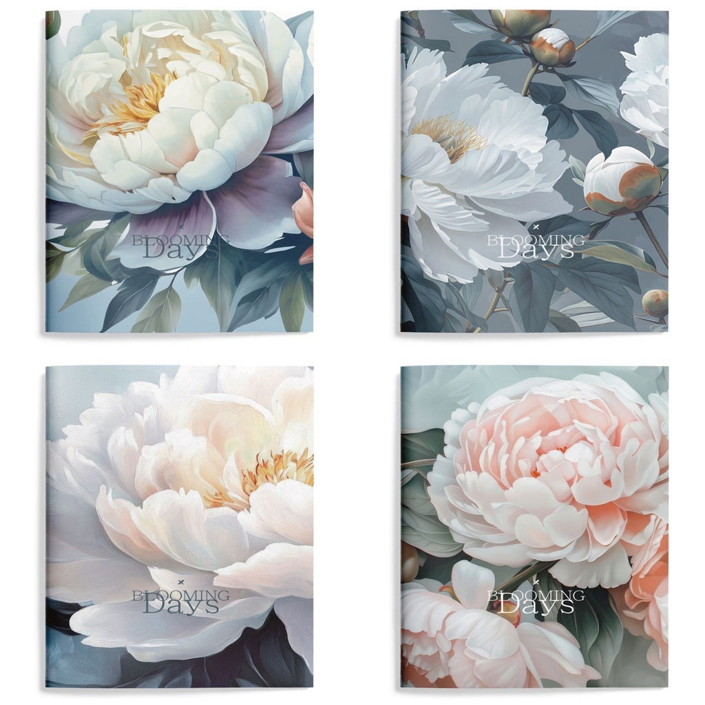 Цена за 2 шт. Книжка записная А6 98х140 мм 32 л. клетка LOREX FLOWER VIEW мягкая обложка с дизайном, sof...