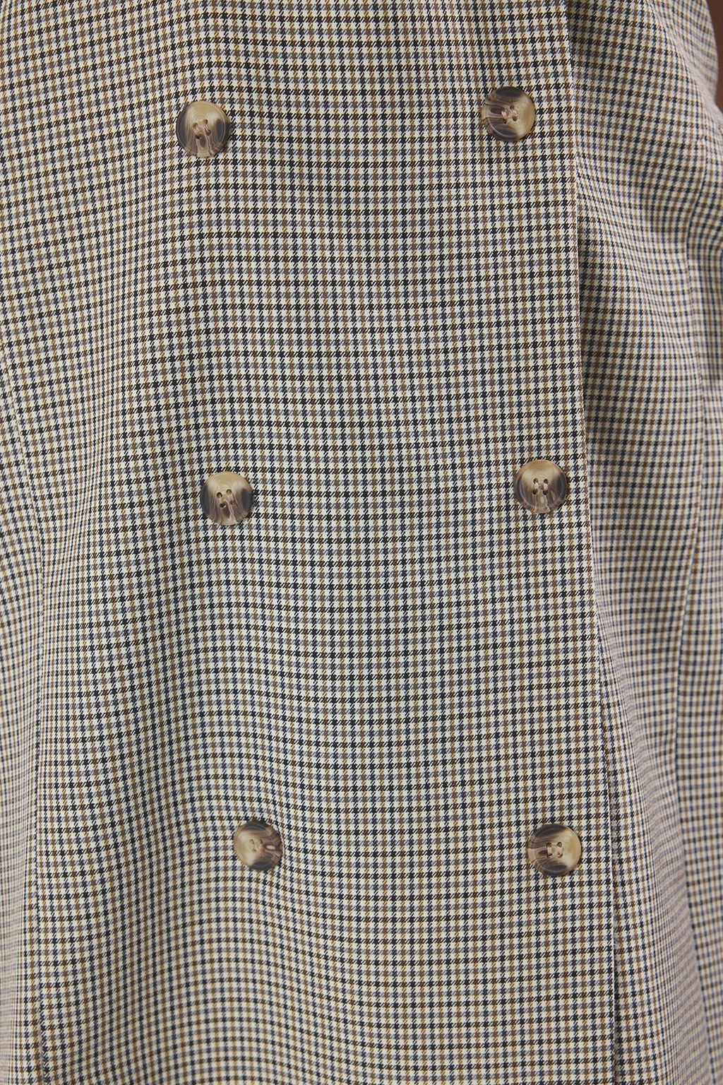 Trendyolmilla Cok Renkli Poplin Yaka Detayl? Mini Dokuma Ceket Elbise TWOSS25EL00318  фото 3