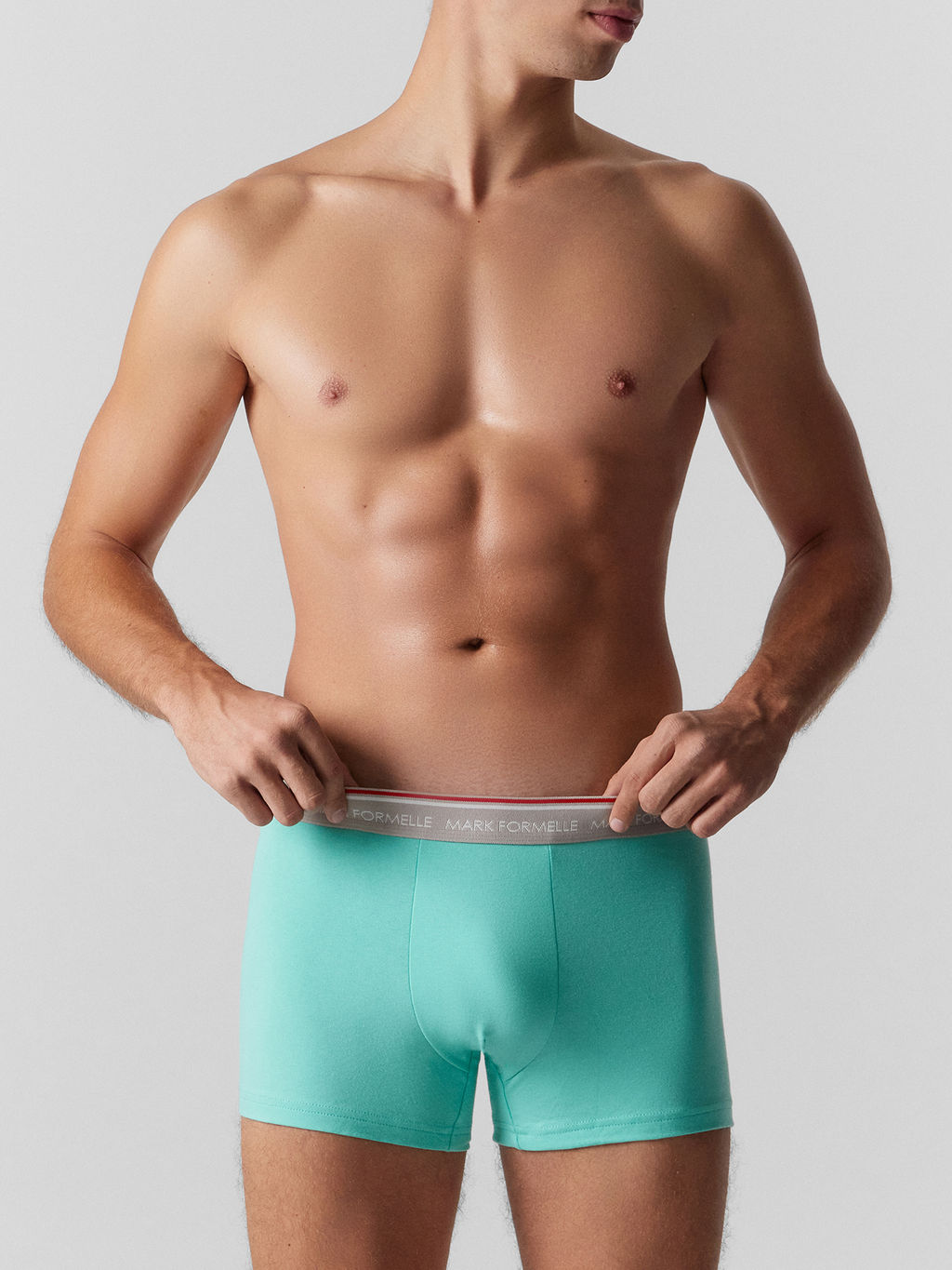 Цена за 2 штуки! Трусы боксеры мужские голубые - Mark formelle фото 2