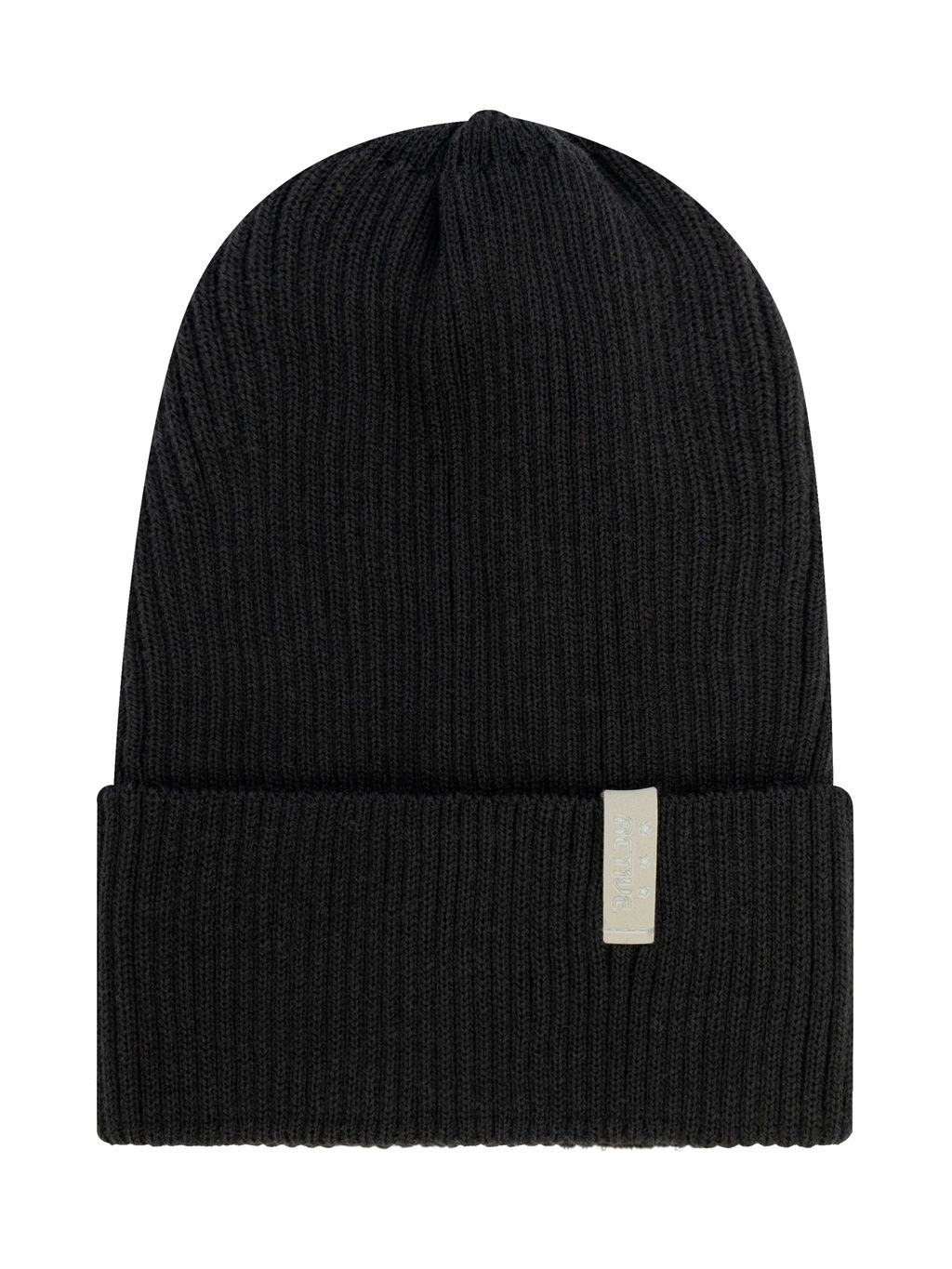 Шапка вязаная черная Ш-102/1 (58)