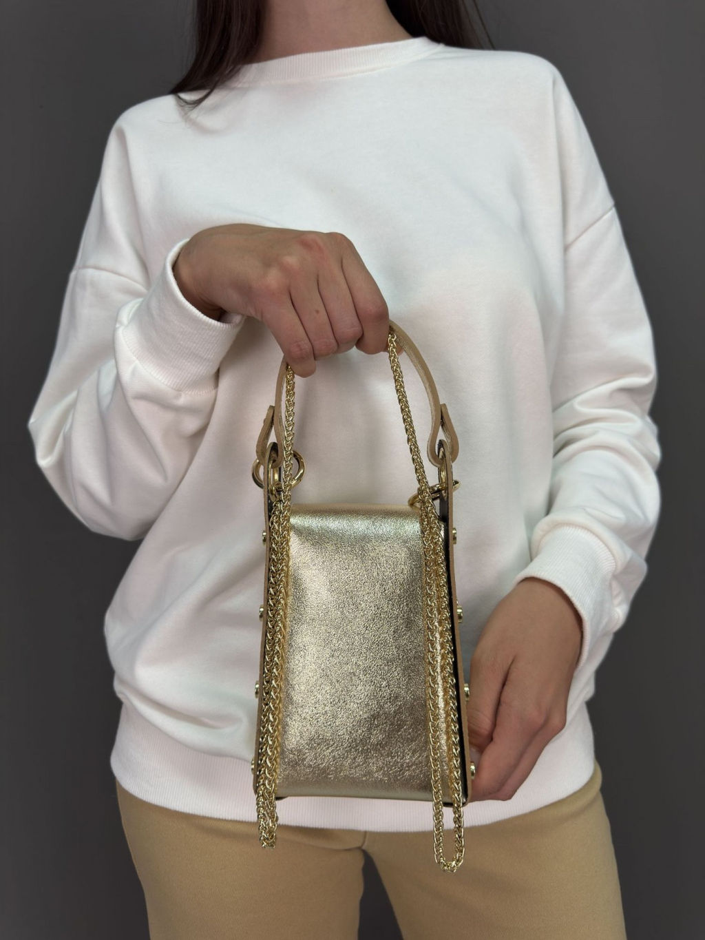 Сумка женская из телячьей кожи