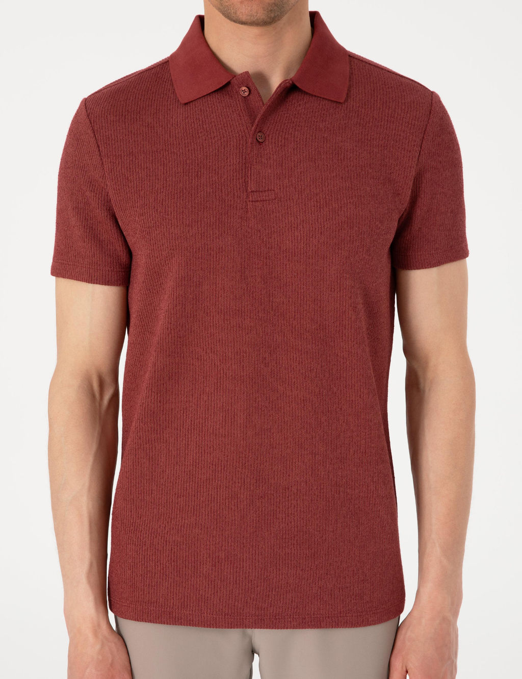 Nar Slim Fit _rme Dokulu Polo Yaka Ti__rt - Pierre cardin фото 6