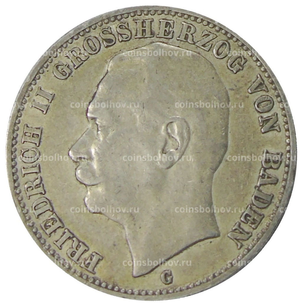 3 марки 1909 года G Германия (Баден)