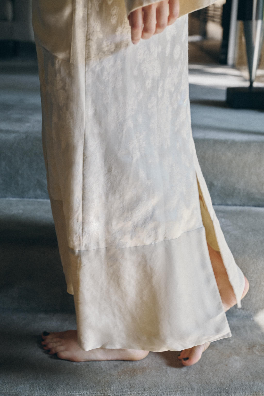 ABRIGO COMBINADO JACQUARD LINO LIMITED EDITION / Vainilla - Zara фото 6