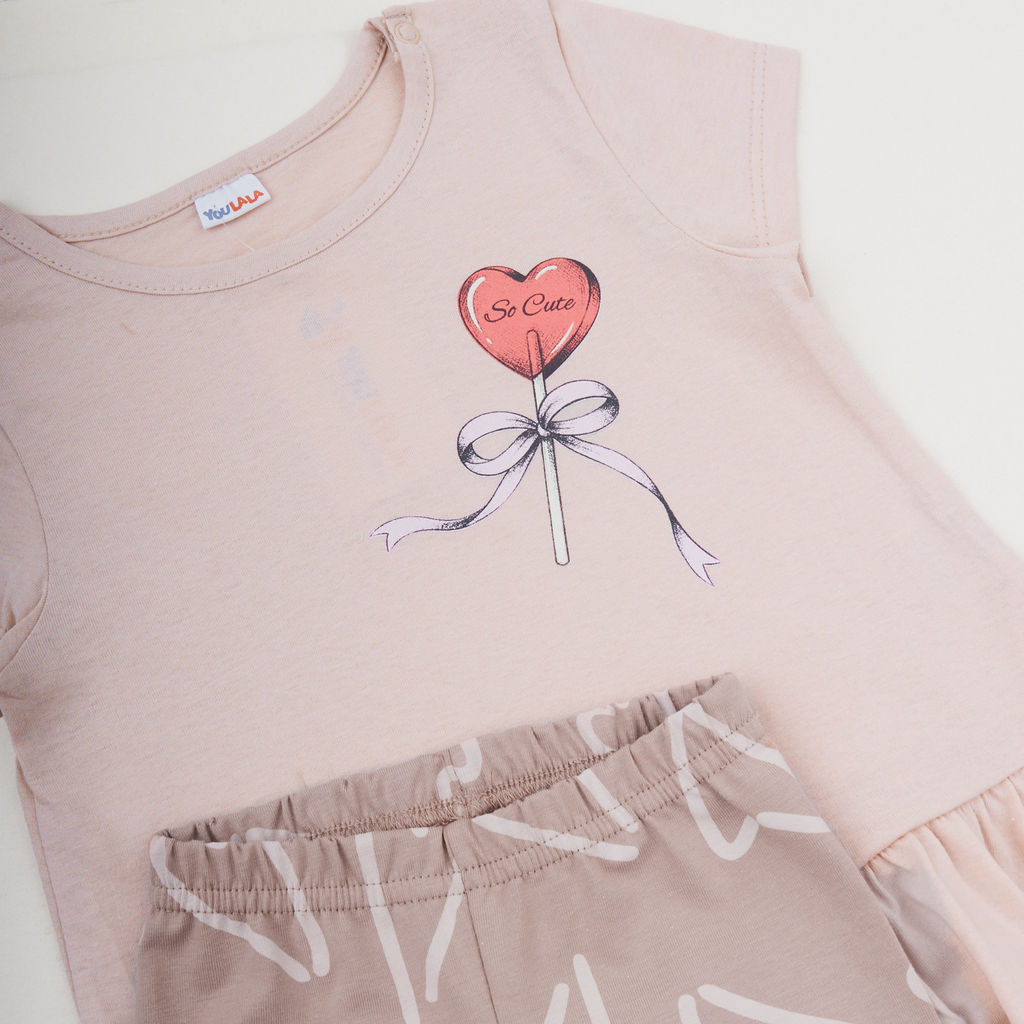 Комплект футболка кулирка, лосины кулирка с лайкрой 7063100406 - Youlala фото 3