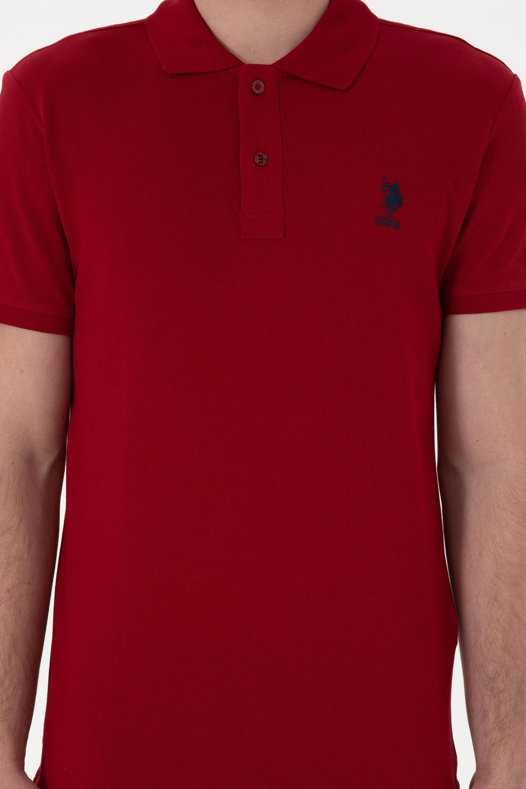 Erkek Slim Fit Polo Yaka Bordo Basic Ti__rt Sepette S_rpriz _ndirim - U.s. polo assn фото 6
