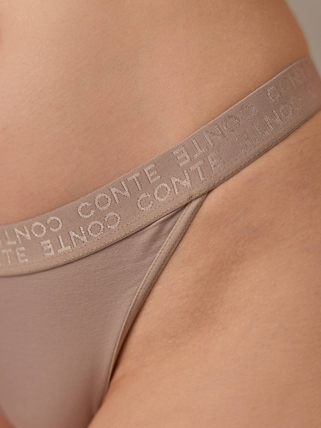 CONTE FLEXIBLE LTA 2237 Трусы танга из бамбука cappuccino - Conte elegant фото 2