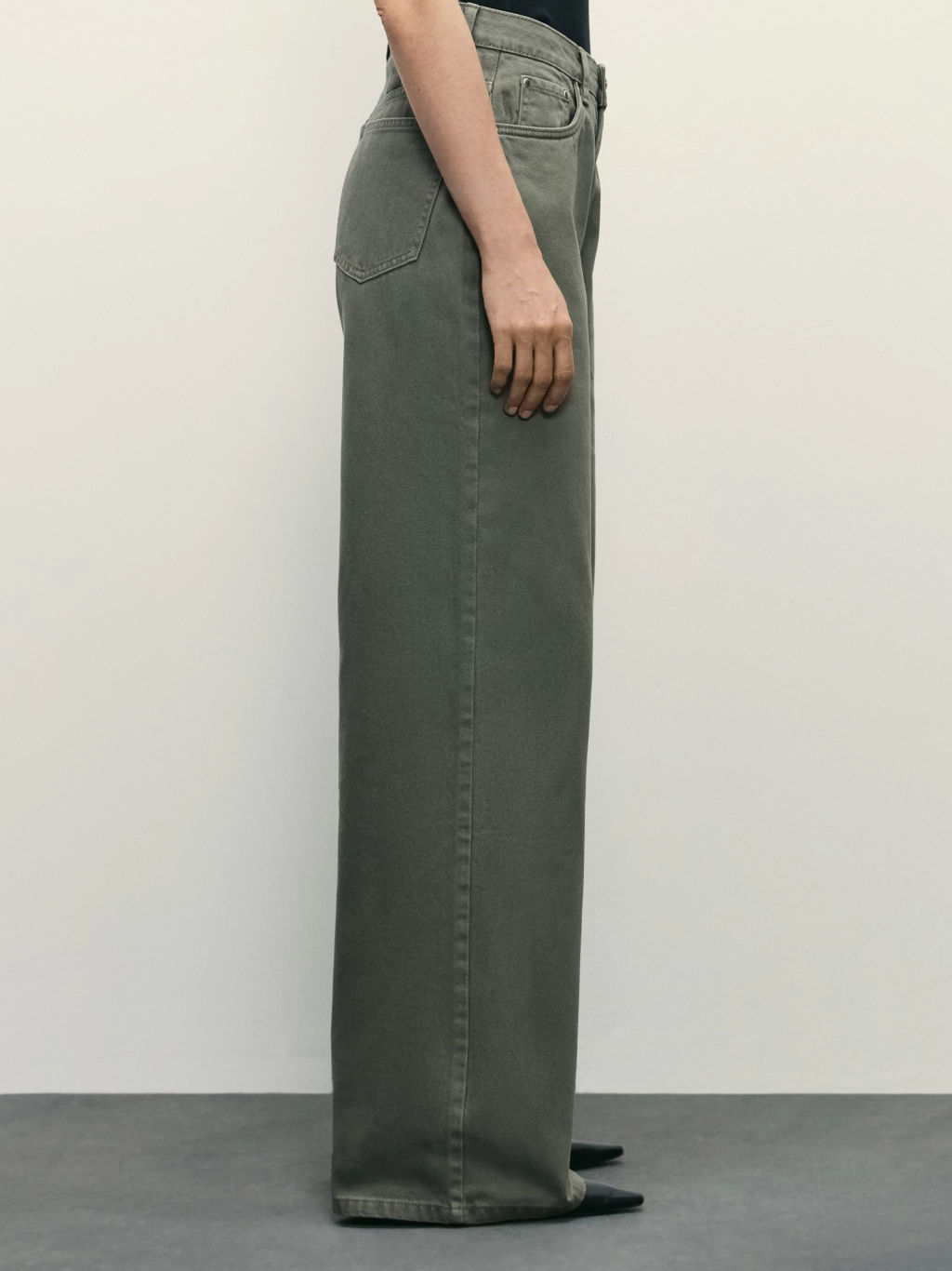 Джинсы wide leg с высокой посадкой / Zarina фото 3