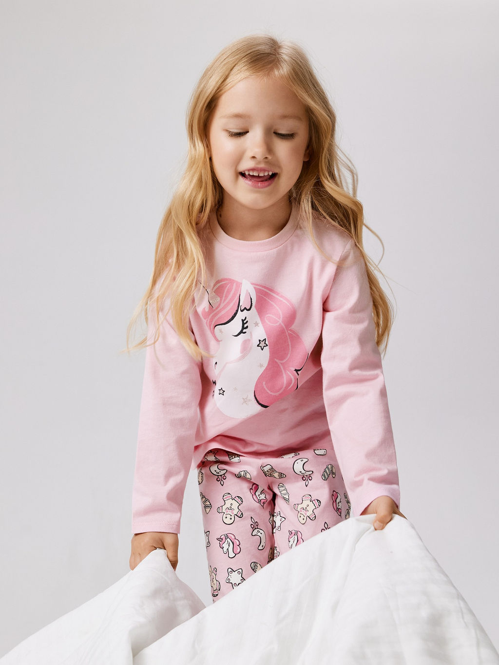 ACOOLA / Набор детский для девочек ((1)джемпер и (2)брюки) Sili розовый  фото 2