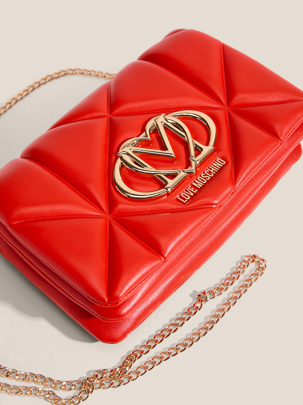 Кросс-боди LOVE MOSCHINO EMBOSSED Q Артикул 4561108, рубиновый  фото 2