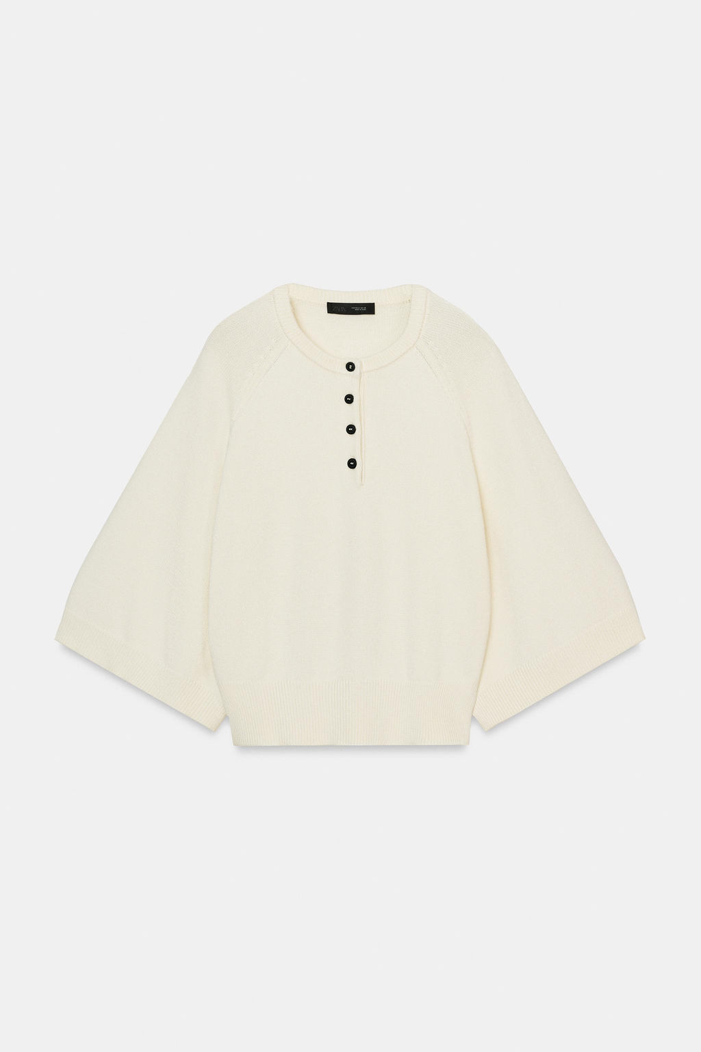 JERSEY PUNTO MANGA ANCHA / Crudo - Zara фото 5