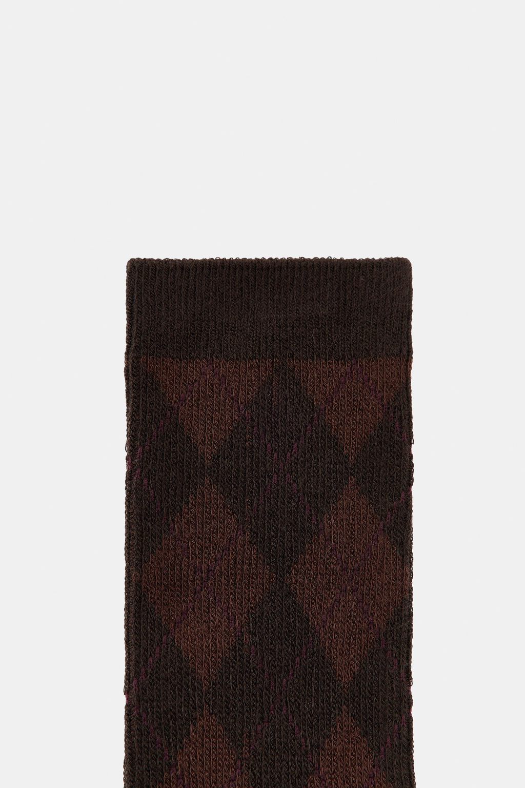 DIAMOND-PATTERN COTTON SOCKS - Zara фото 3