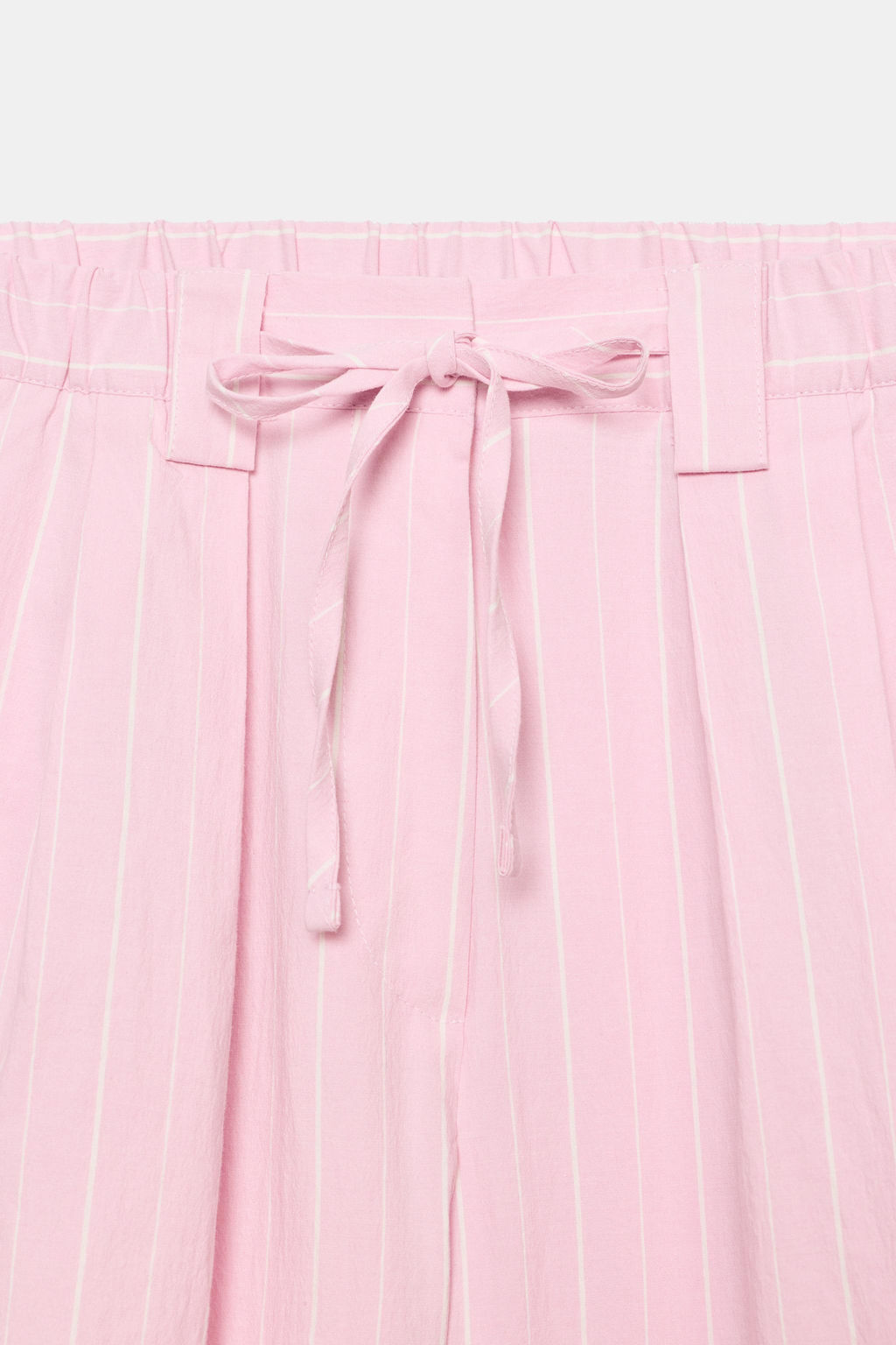 PANTAL?N CULOTTE RAYAS / Rosa / Blanco - Zara фото 10
