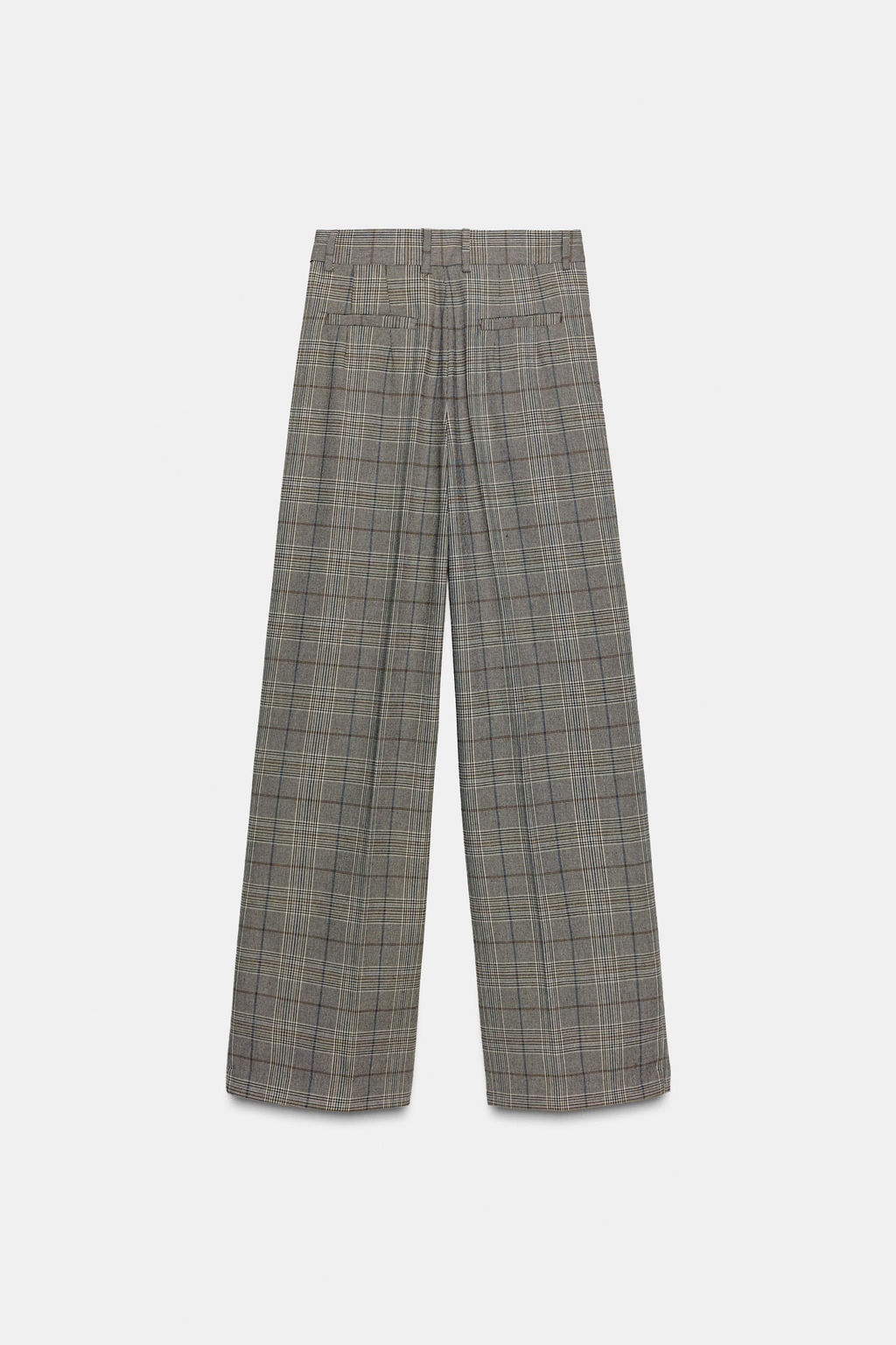 ZW COLLECTION CHECKED DARTED TROUSERS - Zara фото 8