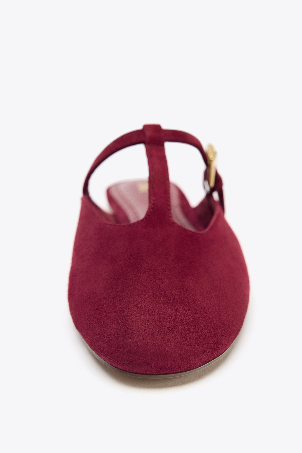 SPLIT SUEDE SLINGBACK SHOES WITH STRAP - Zara фото 7