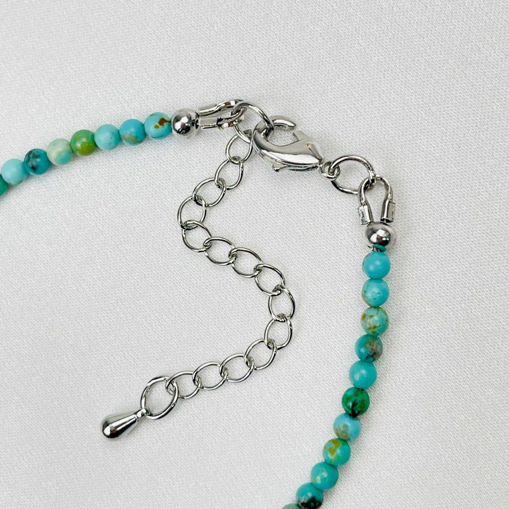 Браслет из Бирюзы и Жемчуга - Радуга самоцветов фото 4