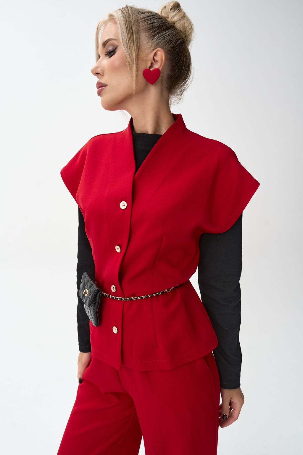 Жилет Джолин (красный) - Эльза фото 12