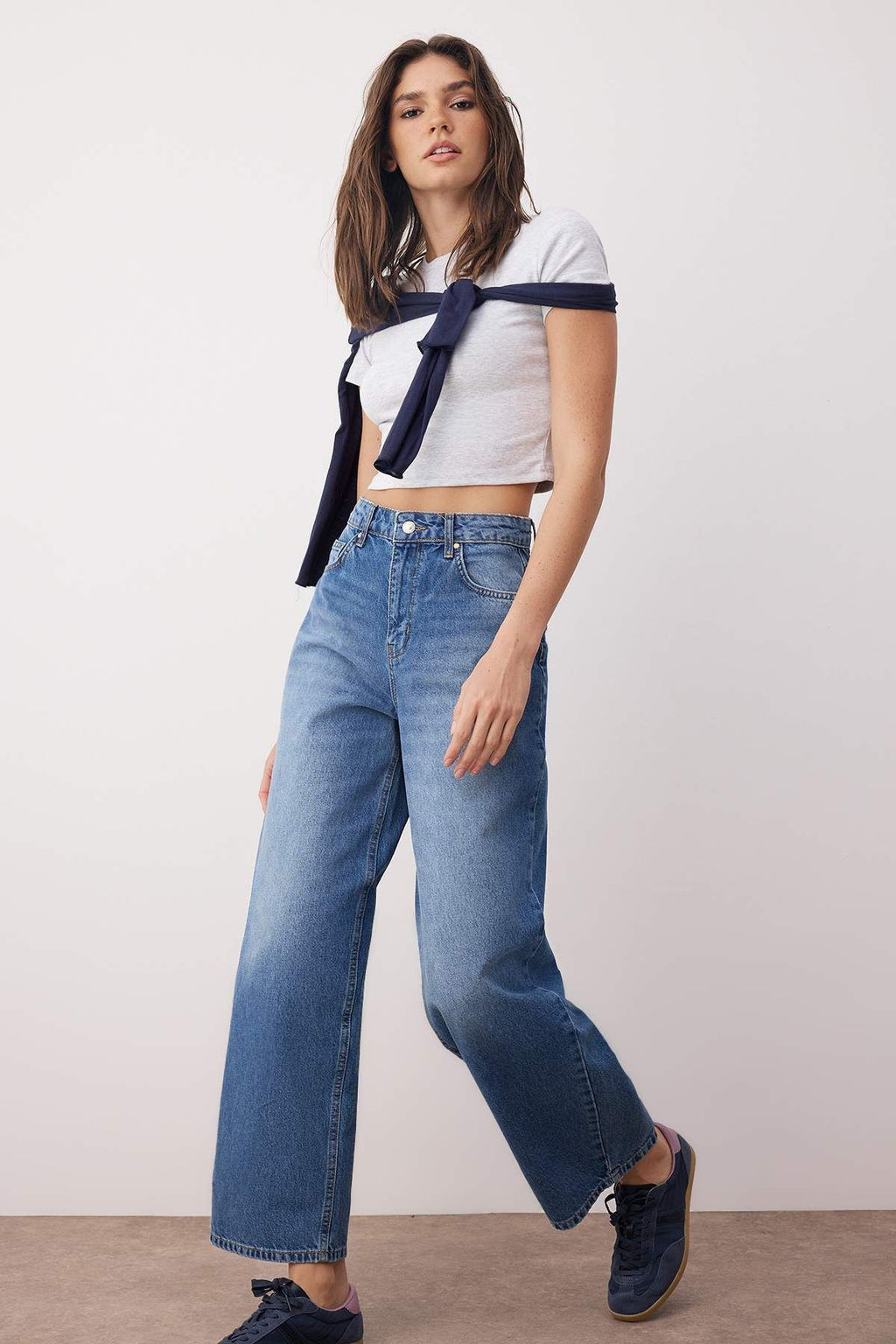 Mavi Normal Bel Bol Kesim Baggy Jeans TWOAW26JE00052 - Trendyolmilla фото 2