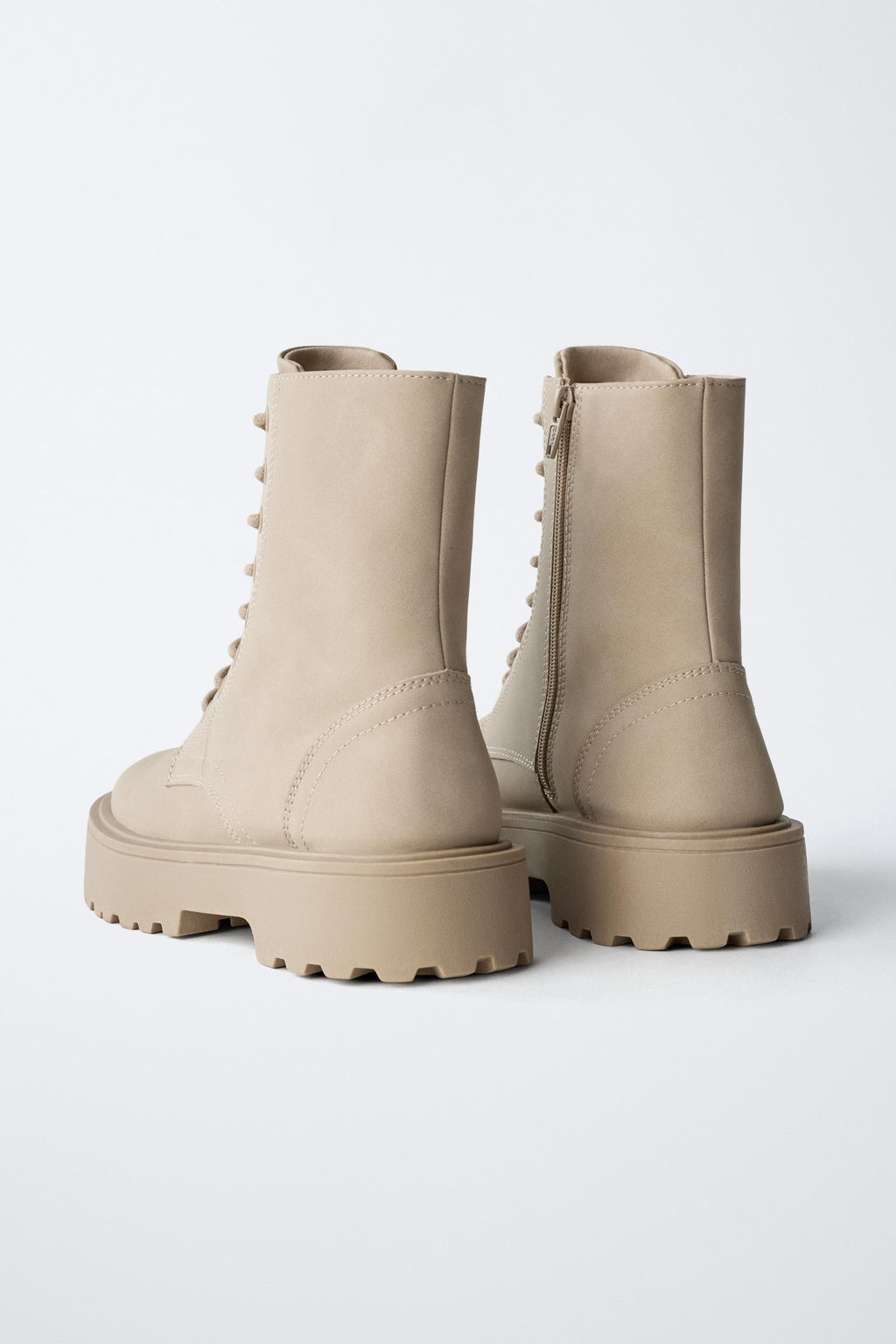 LACE-UP ANKLE BOOTS - Zara фото 5