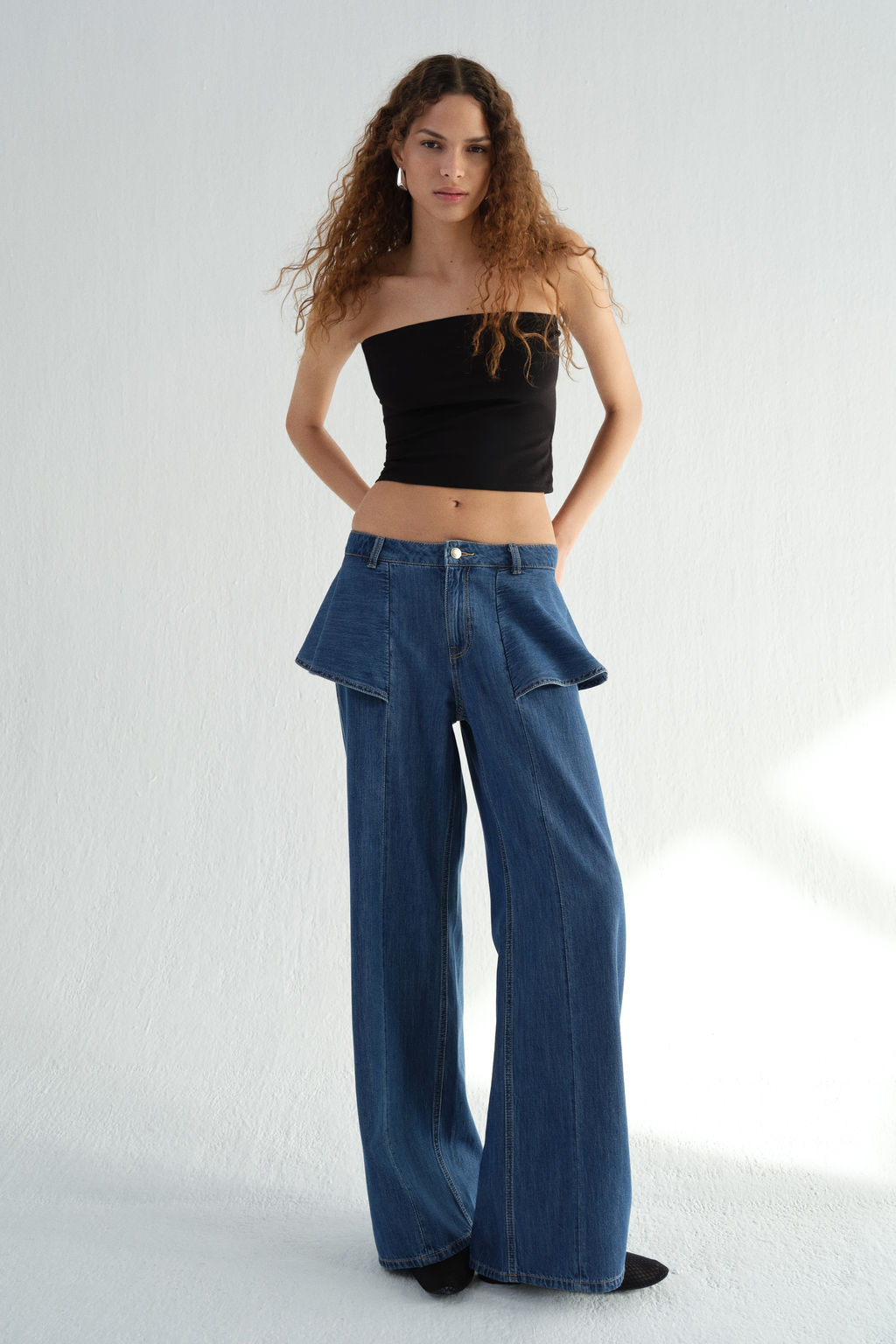 Wide High Waist Jeans - H&m фото 5