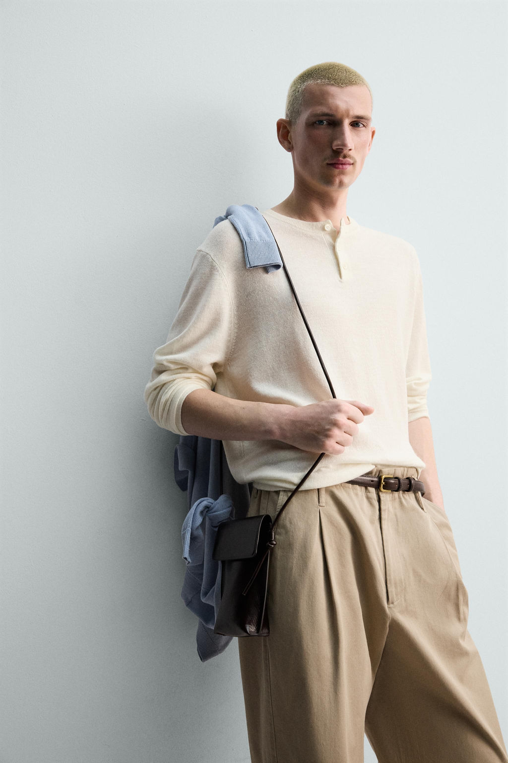 JERSEY CUELLO PANADERO LINO - LANA / Crudo - Zara фото 6