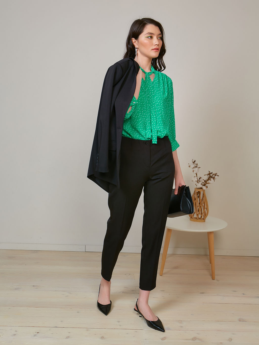 Блуза из креп-шифона - Stilla фото 8