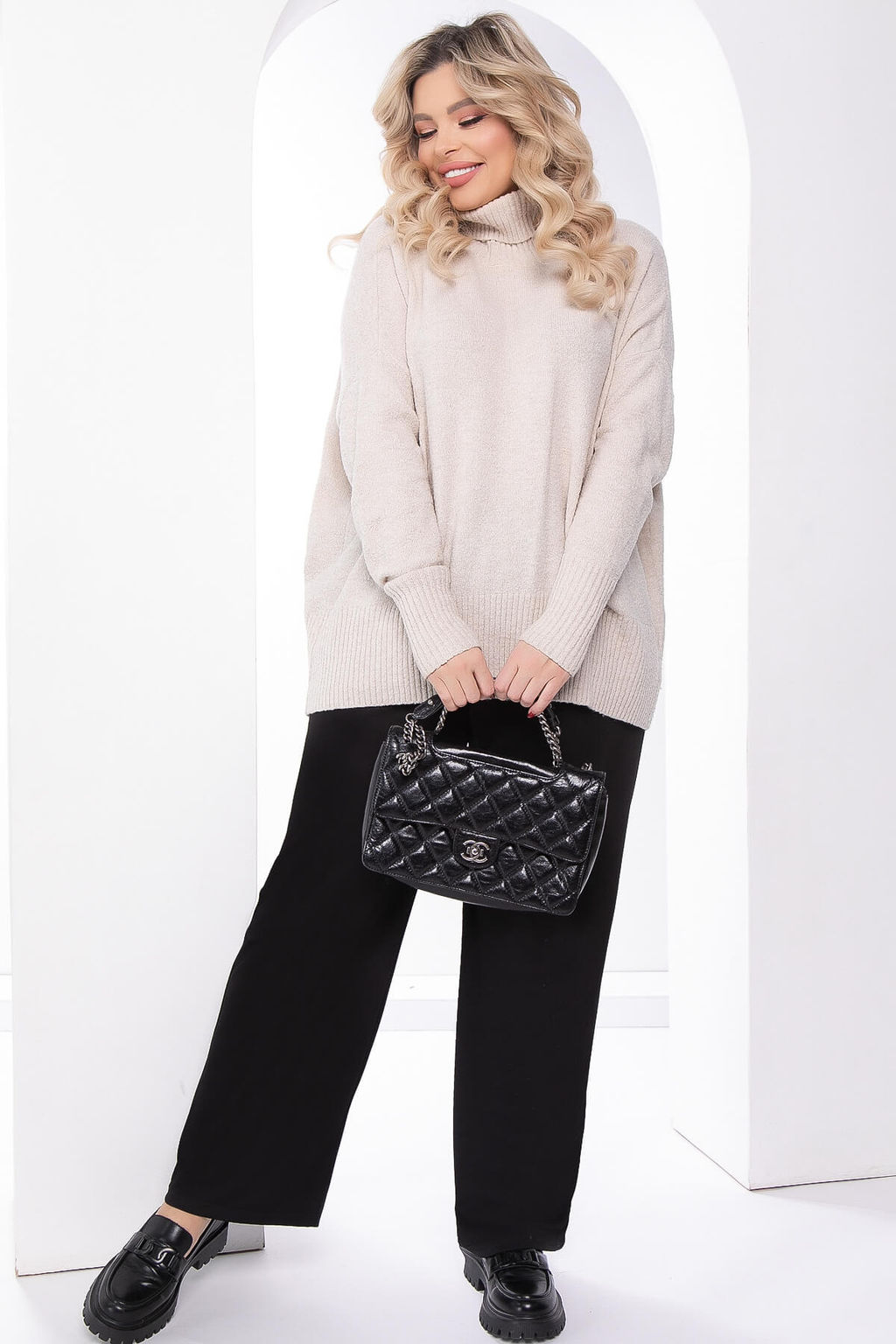 Брюки Брук (блэк) Б7557 - Lt collection фото 14