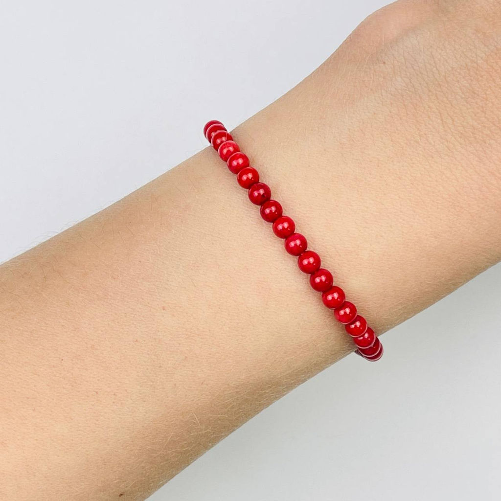 Браслет из Коралла - Радуга самоцветов фото 2