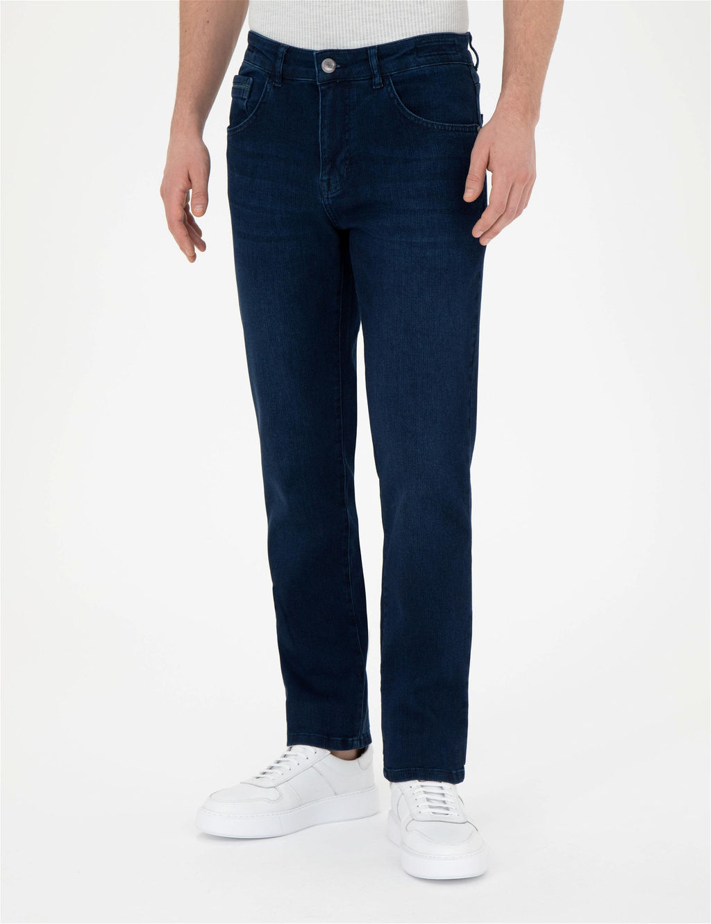 Koyu Lacivert Straight Fit Jean Pantolon - Pierre cardin фото 2