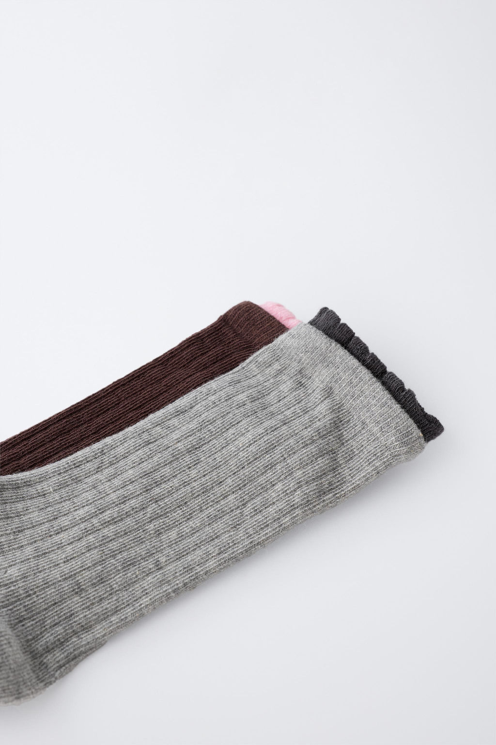 PACK OF TWO DOUBLE-EFFECT LONG SOCKS - Zara фото 10