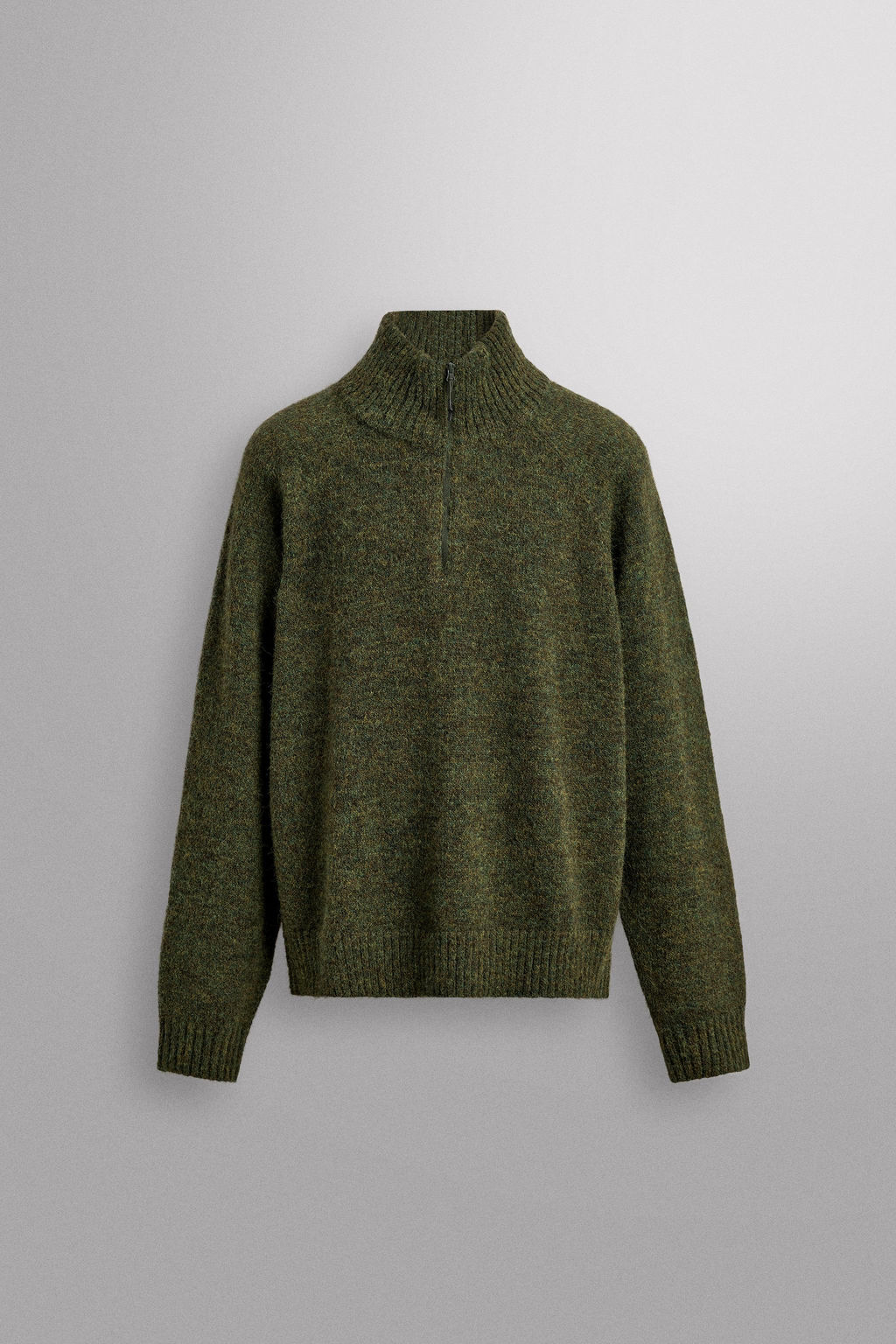 WOOL BLEND QUARTER-ZIP JUMPER - Zara фото 6